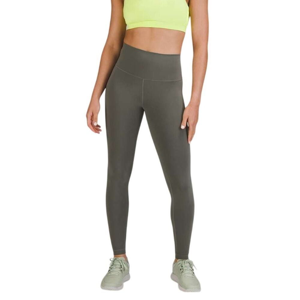 Lululemon Wunder Train High-Rise Tight Grey Sage Green Size 6 Everlux Run Gym